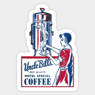 1930's Uncle Bill's Special Coffee Sticker